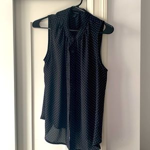 Polka dot sleeveless top